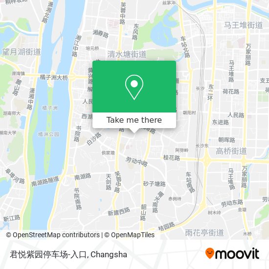 君悦紫园停车场-入口 map