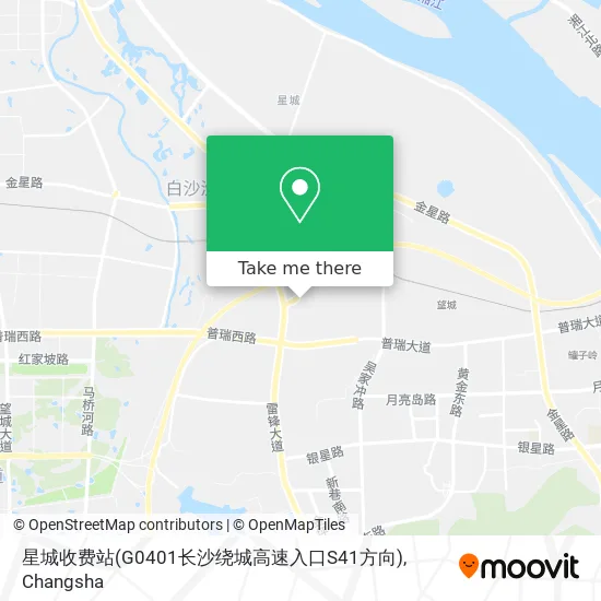 星城收费站(G0401长沙绕城高速入口S41方向) map