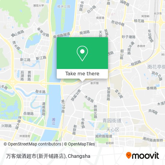 万客烟酒超市(新开铺路店) map