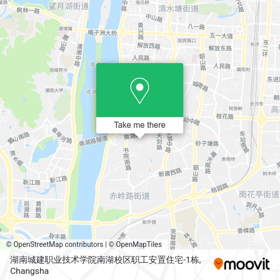 湖南城建职业技术学院南湖校区职工安置住宅-1栋 map