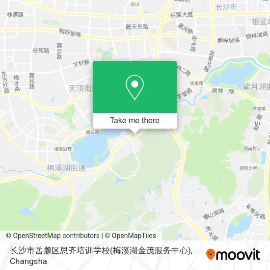 长沙市岳麓区思齐培训学校(梅溪湖金茂服务中心) map