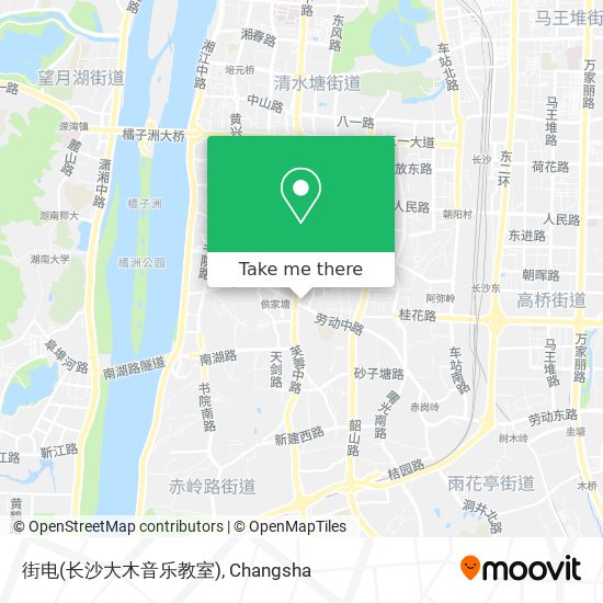 街电(长沙大木音乐教室) map
