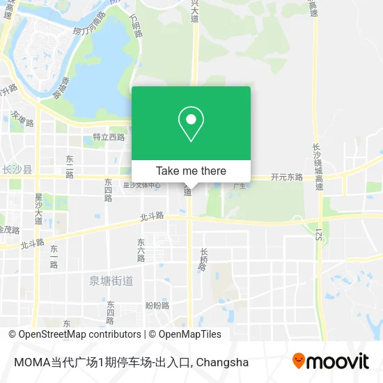 MOMA当代广场1期停车场-出入口 map