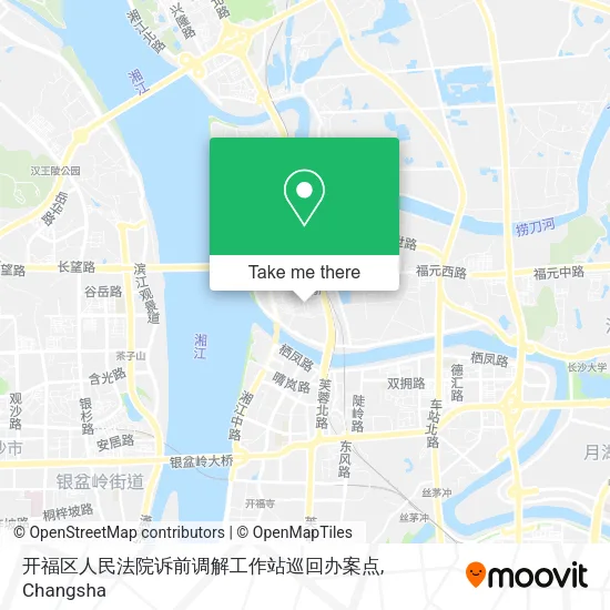 开福区人民法院诉前调解工作站巡回办案点 map
