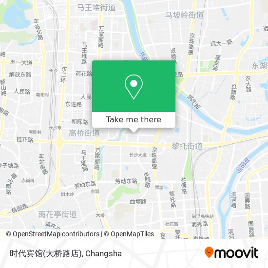 时代宾馆(大桥路店) map