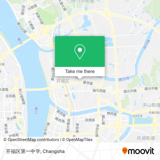 开福区第一中学 map