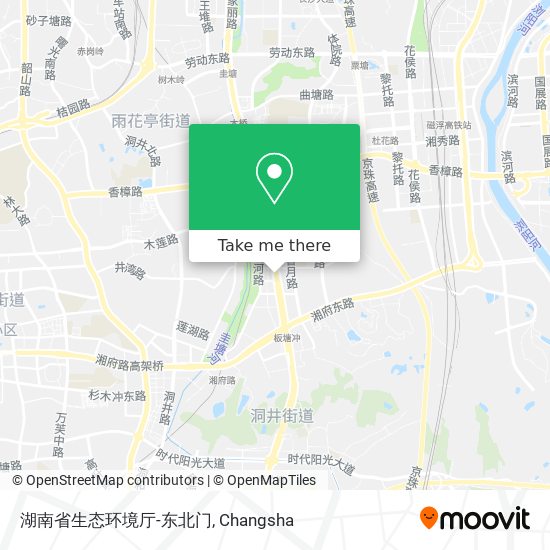湖南省生态环境厅-东北门 map