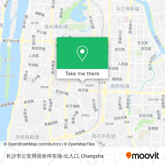 长沙市公安局宿舍停车场-出入口 map