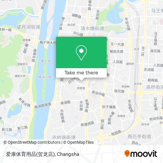 爱康体育用品(贺龙店) map
