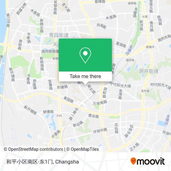 和平小区南区-东1门 map