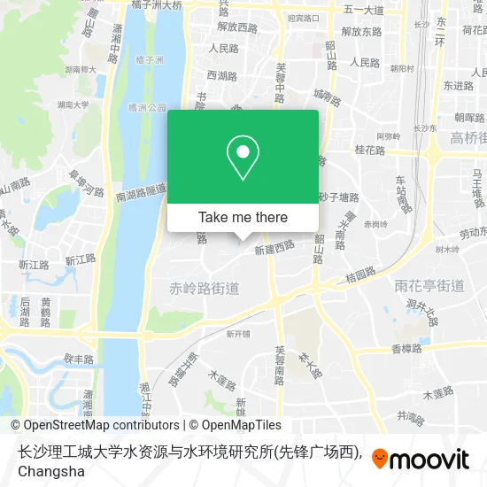 长沙理工城大学水资源与水环境研究所(先锋广场西) map