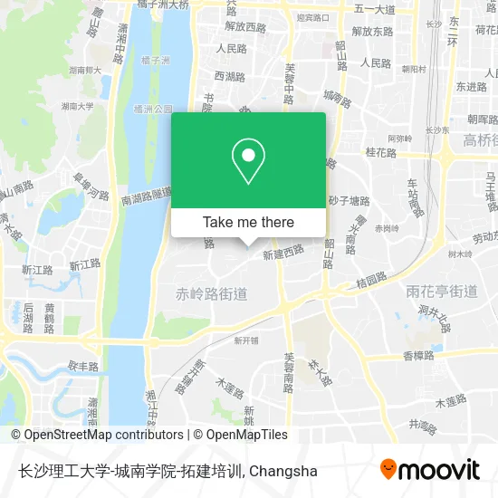 长沙理工大学-城南学院-拓建培训 map