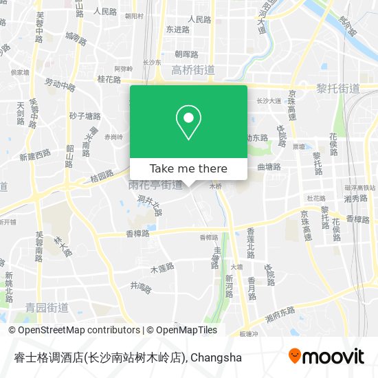 睿士格调酒店(长沙南站树木岭店) map