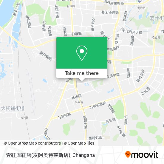 壹鞋库鞋店(友阿奥特莱斯店) map