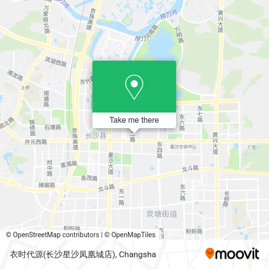 衣时代源(长沙星沙凤凰城店) map