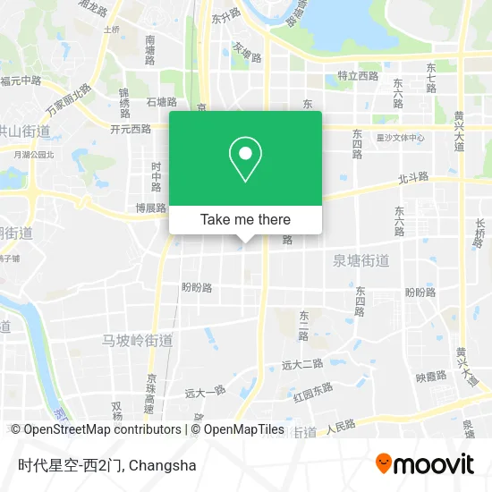 时代星空-西2门 map