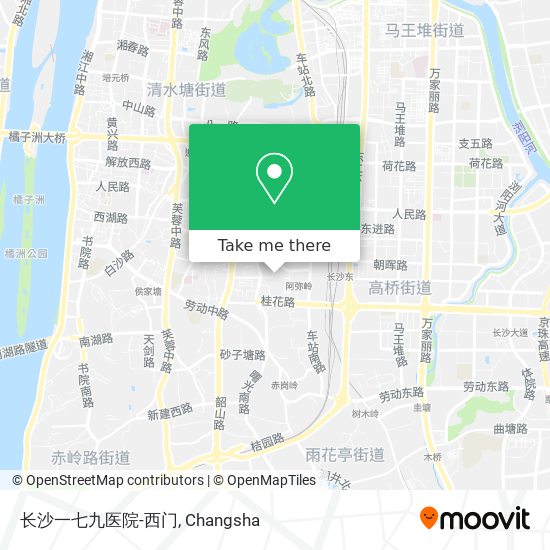 长沙一七九医院-西门 map