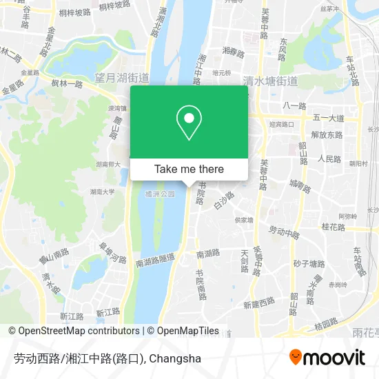 劳动西路/湘江中路(路口) map