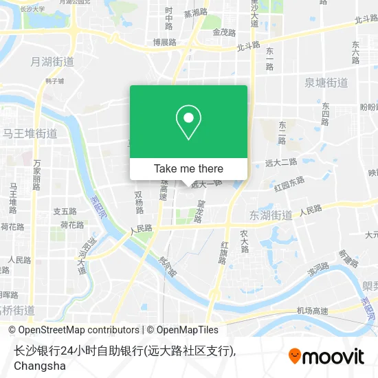 长沙银行24小时自助银行(远大路社区支行) map