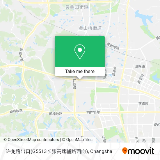 许龙路出口(G5513长张高速辅路西向) map
