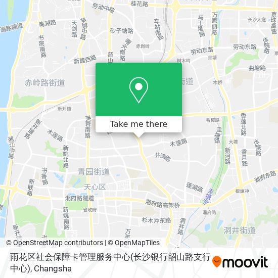 雨花区社会保障卡管理服务中心(长沙银行韶山路支行中心) map