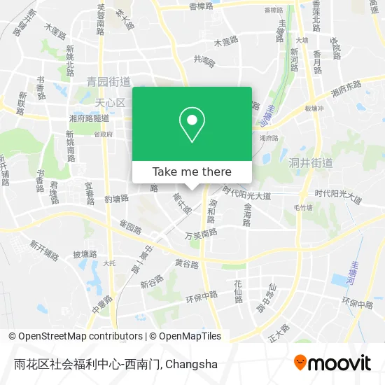 雨花区社会福利中心-西南门 map