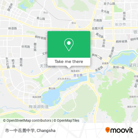 市一中岳麓中学 map