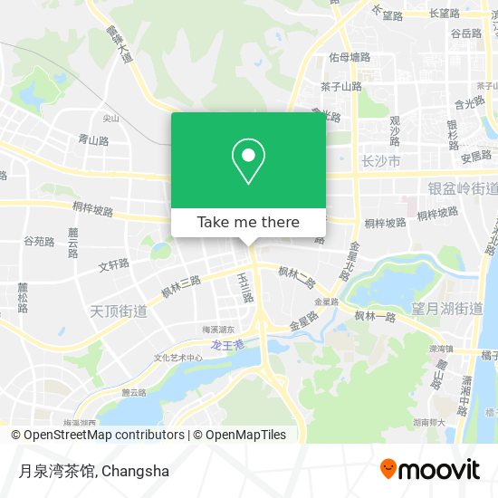 月泉湾茶馆 map