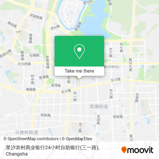 星沙农村商业银行24小时自助银行(三一路) map