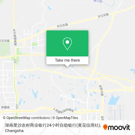 湖南星沙农村商业银行24小时自助银行(黄花信用社) map