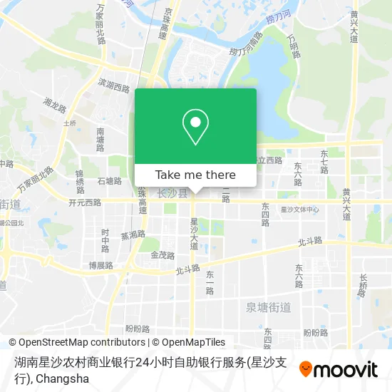 湖南星沙农村商业银行24小时自助银行服务(星沙支行) map