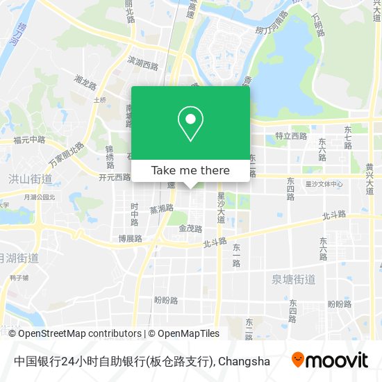 中国银行24小时自助银行(板仓路支行) map