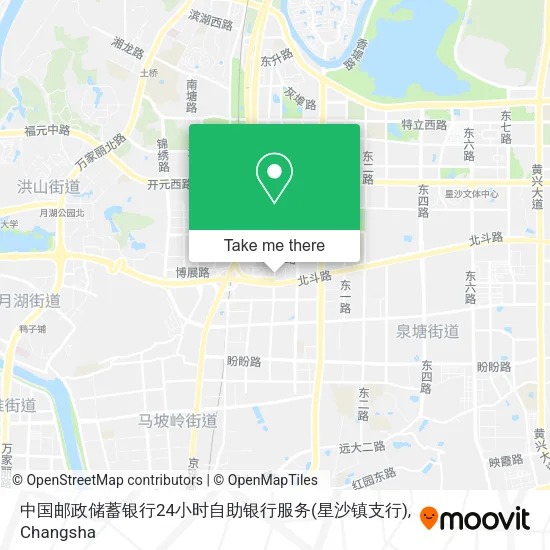 中国邮政储蓄银行24小时自助银行服务(星沙镇支行) map