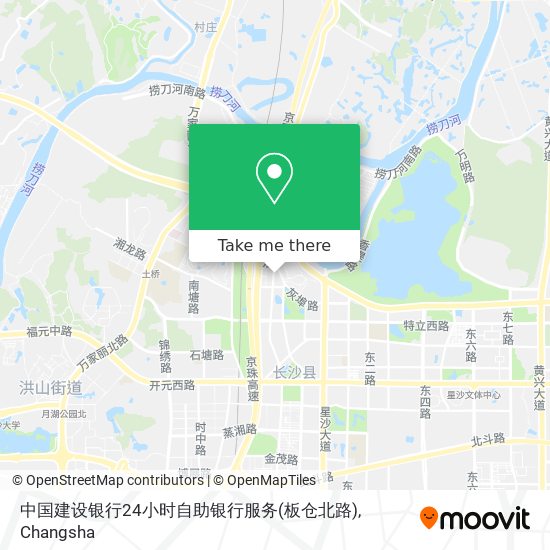 中国建设银行24小时自助银行服务(板仓北路) map