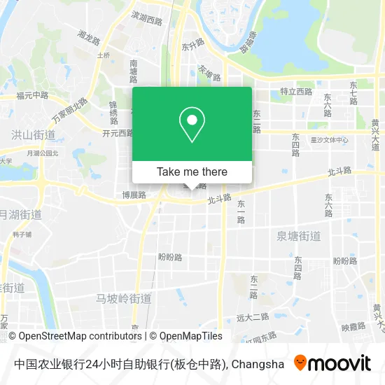 中国农业银行24小时自助银行(板仓中路) map