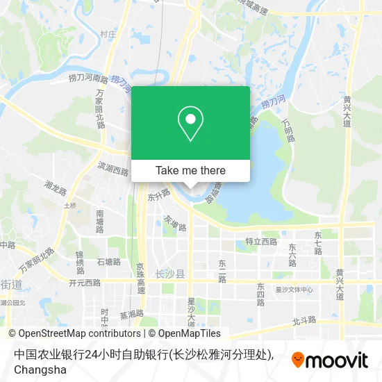 中国农业银行24小时自助银行(长沙松雅河分理处) map