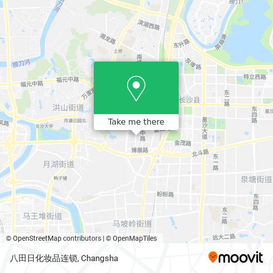 八田日化妆品连锁 map