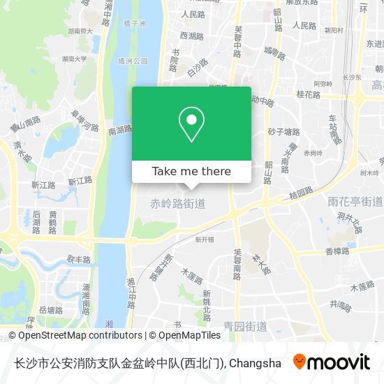 长沙市公安消防支队金盆岭中队(西北门) map