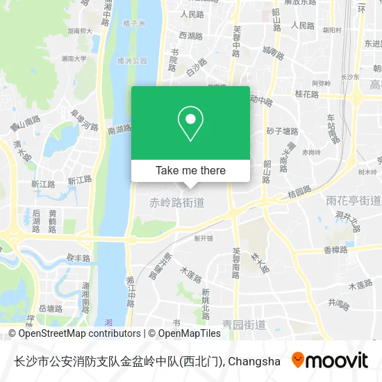 长沙市公安消防支队金盆岭中队(西北门) map