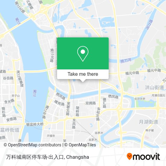 万科城南区停车场-出入口 map