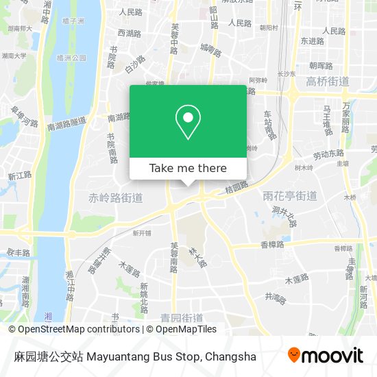 麻园塘公交站 Mayuantang Bus Stop map
