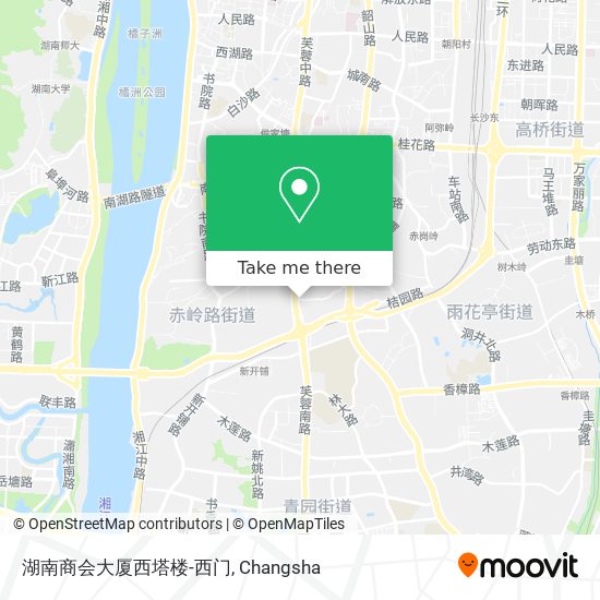 湖南商会大厦西塔楼-西门 map
