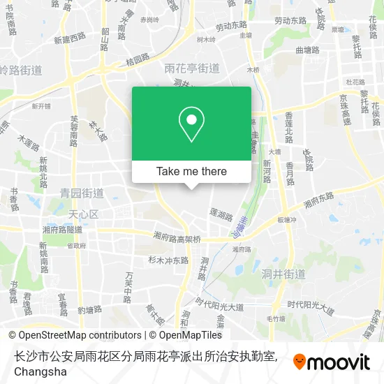 长沙市公安局雨花区分局雨花亭派出所治安执勤室 map