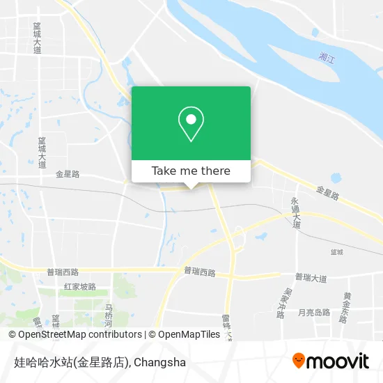 娃哈哈水站(金星路店) map