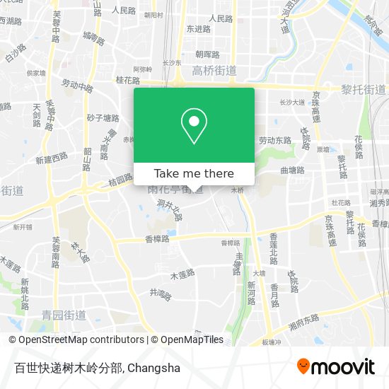 百世快递树木岭分部 map