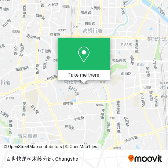 百世快递树木岭分部 map