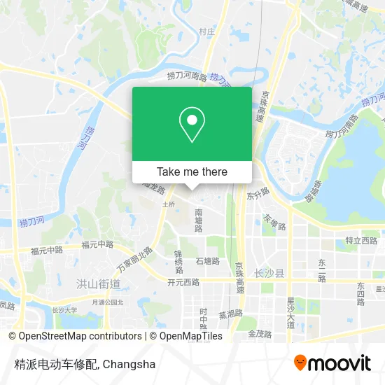 精派电动车修配 map
