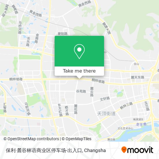 保利·麓谷林语商业区停车场-出入口 map