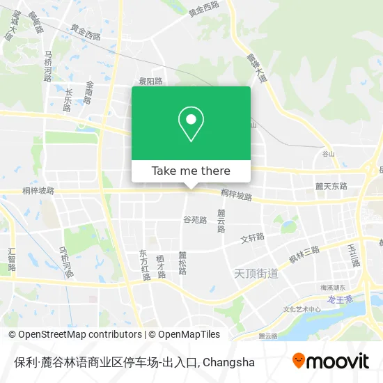 保利·麓谷林语商业区停车场-出入口 map