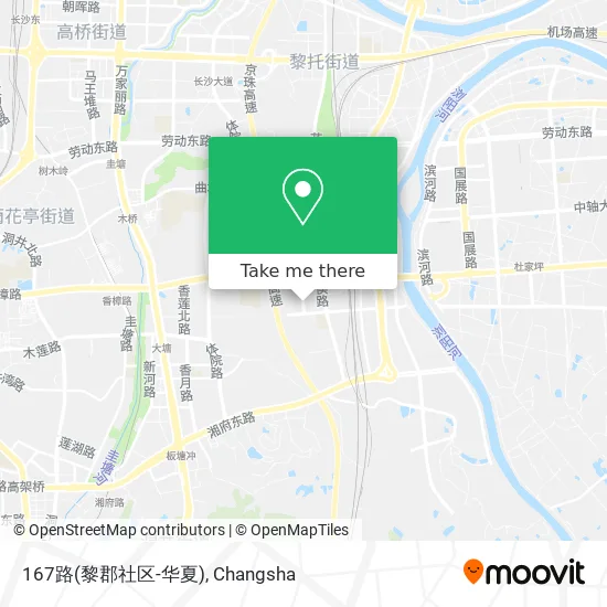 167路(黎郡社区-华夏) map